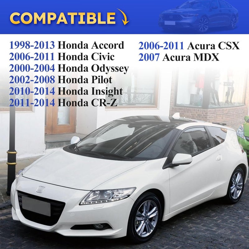 X4XZ 76400-SDA-A01 Interior Rear view Mirror Day/Night Mirror for Honda 1998-2013 Accord, 2000-2004 Odyssey, 2006-2011 Civic, 2002-2008 Pilot, Insight CR-Z/Acura 2006-2011 CSX,2007 MDX 76400-SDA-A03 - Image 2